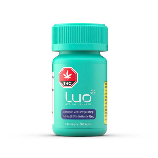 Pastille de CBD Luo Vanille menthe à 75 mg